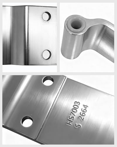 HS7003 S2664 Commercial Vehicle Four-Hole Door Hinge - 8.74x2.67x2.12in, Φ0.59, Heavy-Duty Steel, for Trucks & Buses - Durable & Precision-Made - size: HS70 3-hole