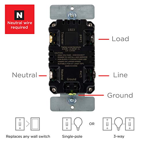 UltraPro in-Wall Digital Timer Switch, Countdown, Custom On/Off, 1 Pack - style: 24HR Digital Timer