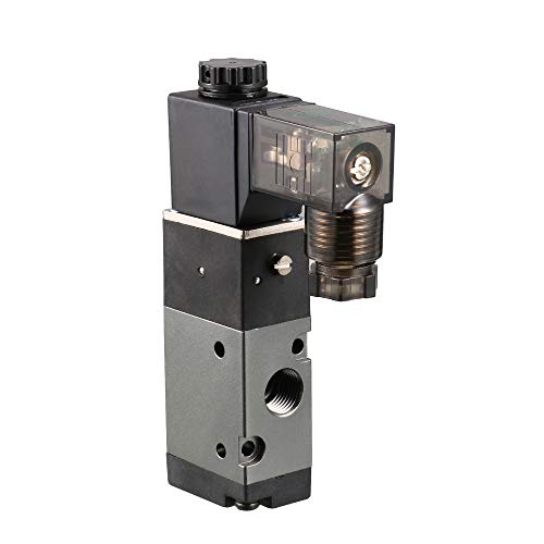 uxcell DC 12V 3 Way 2 Position 1/8" PT Pneumatic Air Control NC Solenoid