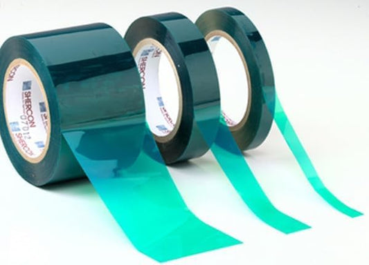 Caplugs PC21-2000 PC21-SH Series – 2 Mil Thick Green Polyester Tape, 1 Roll 2" W x 72 Yds L, High Temperature Masking Up to 400°F (204° C), Powder Coating, E-Coating, Anodizing (SH-47563)