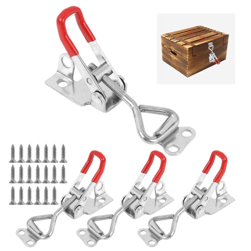 4 Pcs 4001 Toggle Latch Clamp, Stainless Steel Draw Latches