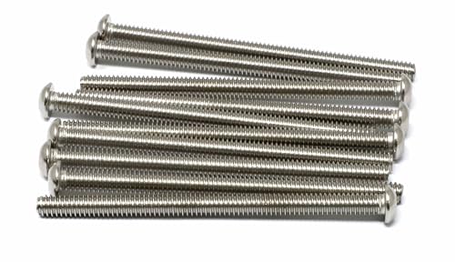 iexcell 10 Pcs 1/4-20 x 3-3/4" Hex Socket Button Head Cap Screws Bolts, with Hex Key Spanner - size: 1/4-20 x 3-3/4"