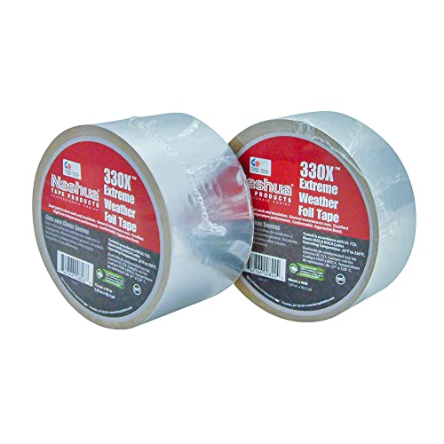 Nashua-652064B Aluminum Extreme Weather Foil Tape, 3.5 mil Thick, 46m Length, 72 mm Width