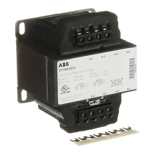 ABB 9T58K2810 • Industrial Control Transformer • 1-Phase Isolation • 0.5kVA