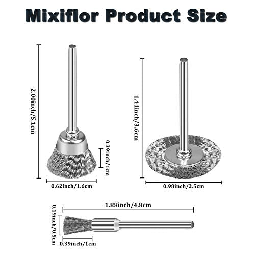 42Psc Wire Wheel Brush Set, Rotary Tool Wire Brush