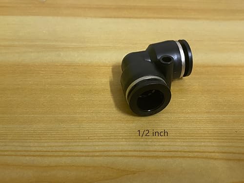 1/2" Od Air Line Elbow Union, Push To Connect Air Fittings, Push Elbow Push Air Fitting (10 Pack) - size: 0.5 Inch, style: Elbows Union