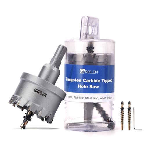 2" (51mm) Tungsten Carbide Tip Hole Saw,Hole Saw with M2 Pilot bits - size: 2" (51mm)
