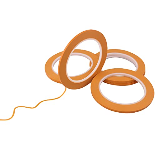 JINBING Pinstripe Masking Tape Fine Line Tape (1/16 in 1/8 inch x 3)