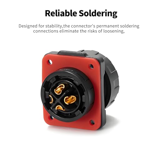 CNLINKO YM-20 Industrial Waterproof Connector IP68 Circular Aviation Plug PBT Plastic Shell M20 2-12 Pin Flange Socket (4-Pin) - size: 4-Pin, style: Male Plug/Female Socket