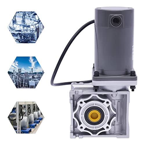Electric Gear Motor 120W DC 12V 1800RPM 50K Electric Single-Phase Worm High Torque RV Gear Motor Reducer Gearbox with Adjustable Speed Reversing Function&Self-Locking Function - size: 120W DC12V