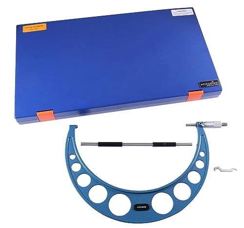 Accusize Industrial Tools 11-12'' Ultra-Precision Carbide Tipped M-Type Outside Micrometer, Resolution 0.0001'', Eg00-0012 - size: 11-12"