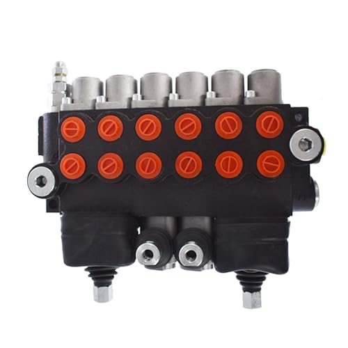 11GPM 3625PSI 4 Joysticks Hydraulic Valve 6 Spool