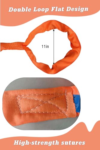 33,000 LBS Lifting Sling, 13 FT Eye & Eye Round Sling - size: 33,000lb-16.4ft