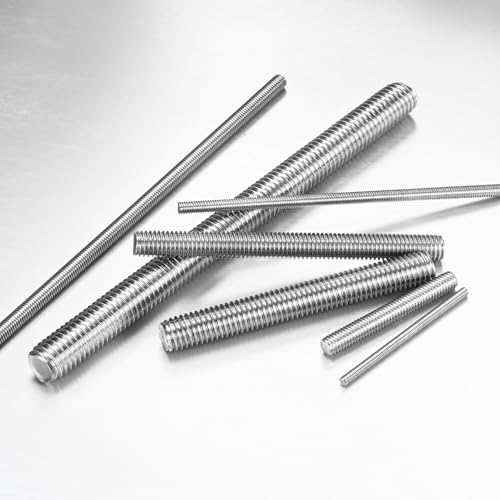 M METERXITY 5-Pack Fully Threaded Rod, M10x150mm 304 Stainless Steel Right Hand Thread Bar Studs for Furniture Anchor Bolts/Clamps/U-Bolts, Metric Threaded Screw - size: M10x150mm