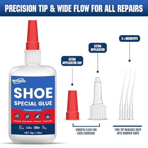 Shoe Glue 30g, Flexible & Waterproof Adhesive for Shoe Repair & Restoration - size: Shoe Glue