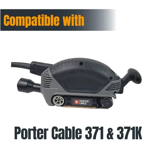 POWERTEC 401408 2-1/2 x 14 Inch Sanding Belts, 80 Grit Aluminum Oxide Belt Sander Sanding Belt for Porter Cable 371 & 371K Belt Sander, Wood & Paint Sanding, Metal Polishing, 10PK - style: 2-1/2 x 14, 80 Grit