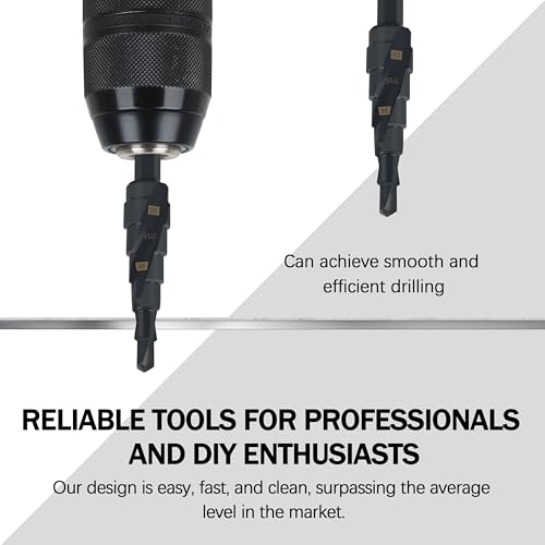 48-89-9241 Shockwave Step Drill Bit, 1/4" - 1/2" for Milwau-kee