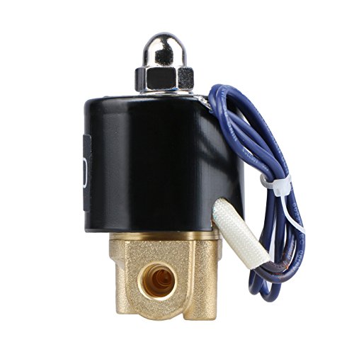 U.S. Solid 1/8" Brass Electric Solenoid Valve 12V DC Normally Closed NBR - size: 1/8" NC