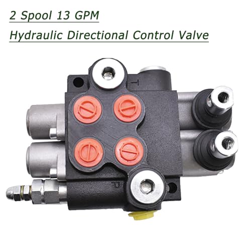 2 Spool 13GPM Hydraulic Directional Control Valve, 3600PSI SAE Ports