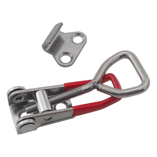 2PCS 4001 Style Quick Clamp Hold Down Clamp Stainless Steel Toggle Latch Adjustable Quick Release Latches For Smoker Lid Cabinet Door Storage Box Tool Fixture and Workpiece Positioning