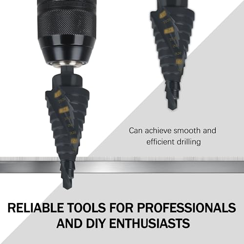 #4 Impact Step Drill Bit, 3/16" - 7/8" for Milwau-kee