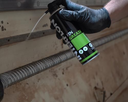 Interflon Fin Grease – Industrial Grease Lubricant Spray – NSF H1- Registered Food Grade – Transparent, General Purpose Lubricant - 300 ML Aerosol Can – for Industrial Sites and Food Environments