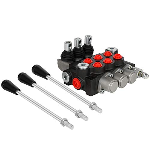 Hydraulic Flow Control Valve 3 Spool 11 GPM Adjustable Relief Valve - size: 3 Spool 11 GPM