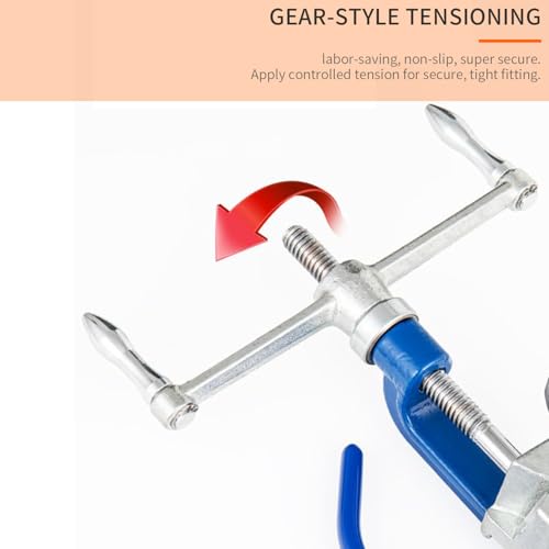 BAUSATZ Banding Tool for Strapping, Stainless Steel Expander Tool with Built-in Cutter, Strapping Tensioner (for Stainless Steel Cable Ties: 0-0.98inch Wide, 0-0.035inch Thick)