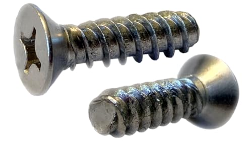 #6 x 3/8" Phillips Flat Head 48-2 Thread Forming Screws, 4000 Pack - size: #6 x 3/8", style: Bulk