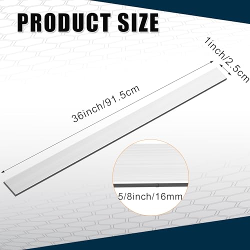 Zonon 2 Pcs 6061 Aluminum Flat Bar 36 x 1 x 5/8 Inch, Metal Bar Stock - size: 36 x 1 x 5/8 Inch