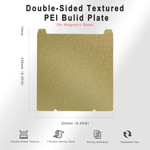Double Side Texture PEI Build Plate for K1/K1C PEI 235x235mm - color: Double Sided Textured PEI, size: K1C 235x235mm