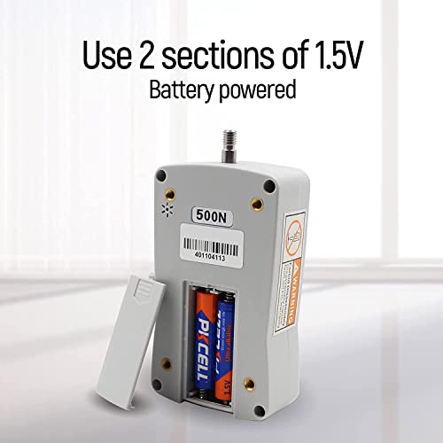 500N Digital Force Gauge Push and Pull Tester Meter with 4 Measurement Units N Kg Lb Oz, Automatic Backlight, Buzzer Alarm Function,1% Accuracy - size: 500N