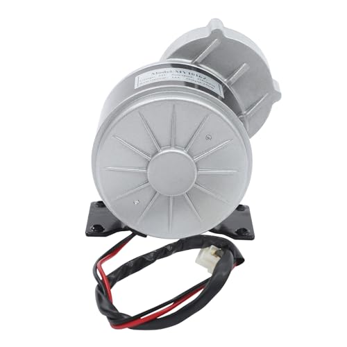 Reduction Electric Motor, 250W Brushed DC Motor with Belt Pulley, Brushed Geared Reduction Motors Reducer for Small Electric Vehicles and Agricultural Equipments, 0-300rpm Adjustment (36, Volts (DC))
