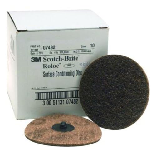 Coarse Roloc Conditioning Discs - 4In - Brown