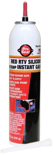 ProSeal Red RTV Silicone Hi-Temp Instant Gasket, 8 oz Power Can, High-Temperature Sensor Safe Sealant, Bonds, Seals & Insulates, Replaces Cut Gaskets