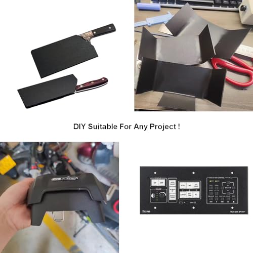 1 Pcs Black ABS Plastic Sheet 8" x 12" x 1/4" Thick (6mm),Thin Rigid Sheet ABS Plastic Board for Sign,Craft,DIY Display Project - size: 8" x 12" x 1/4"Thick