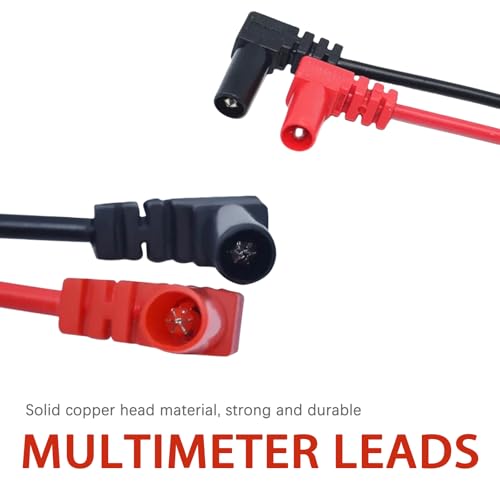 2PCS Multimeter Leads Digital Multimeter Test Leads Kit, 1000V 10A Crocodile Clip (2)