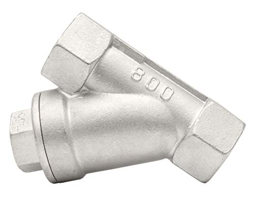 1/4" Stainless Steel Y-Strainer - 800WOG, FxF NPT - size: 0.25 Inch