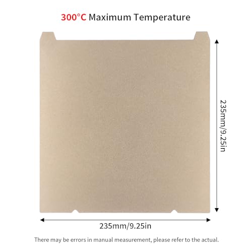 BORDSTRACT Double-Sided Build Plate, PEY Star Pattern + PEI Spray Texture Spring Steel 235x235mm Without Soft Magnetic Base, Printing Hot Bed Platform with Grooves for K1/S1 3D Printers - style: PEI spray + PEY starry sky 235*235mm (with grooves)