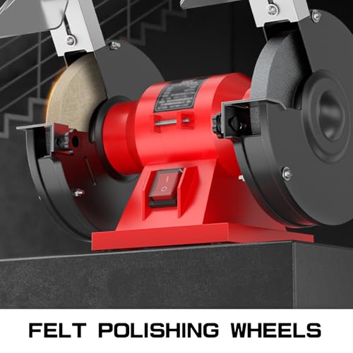 Wool Buffing Wheel 5/8 Inch Arbor Hole Wool Felt Polishing Wheel for Stainless Steel Metal Fits Bench & Die Grinder