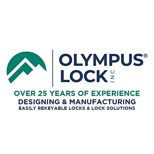 Olympus Lock Padlockable Cam Locks | DCP Series US26D Satin Chrome Cabinet Locks | Padlock Cam Lock for Doors & Drawers - color: Chrome