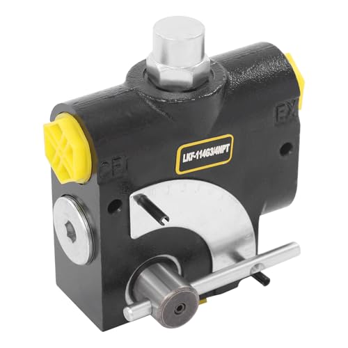 Hydraulic Adjustable Variable Flow Control Valve w/Relief, 0-30 GPM, 3/4” NPT Port Size,500-3000 PSI Pressure Relief Valve Adjustment Range, 30.38Gal/min