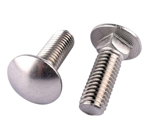 5/16-18 x 1-3/4" Carriage Bolts Screws, Round Head Square Neck, 304 Stainless Steel 18-8, UNC Coarse Fully Thread, Quantity 8Pcs - size: 5/16-18 x 1-3/4" (8 Pcs)