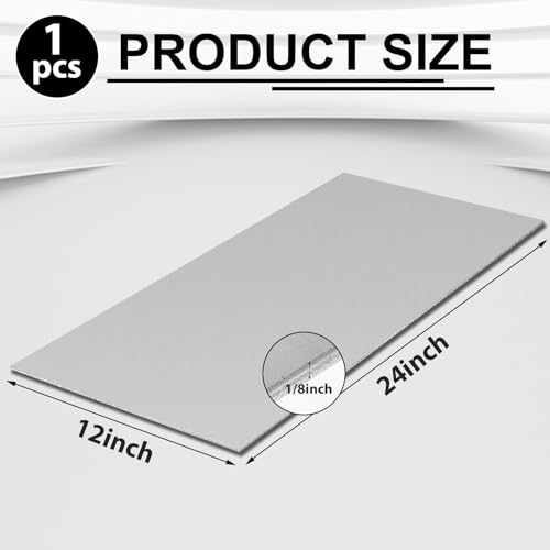 Photect 1 Piece 304 Stainless Steel Plate 1/8'' X 24'' X 12'' - size: 1/8'' x 24'' x 12''
