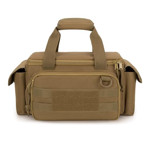 Rexmica Small Tool Bag Tool Storage Organizer Tactical Range Bag, Khaki - color: Khaki