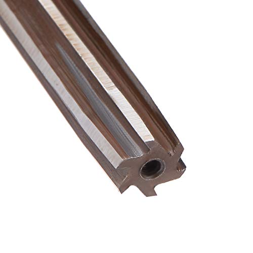uxcell Hand Reamer 8mm Alloy Tool Steel H8 6 Straight Flutes Hand Milling Cutter Tool Metric Reaming Drill Bit for Metal - size: 8mm