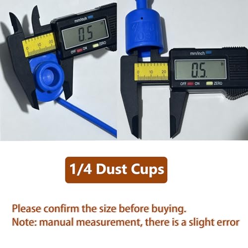 1/4" Hydraulic Fitting Caps and Plugs 8PCS Hydraulic Dust Caps - size: 1/4