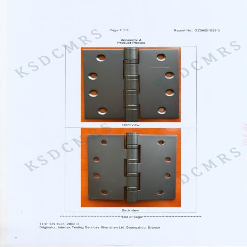 4" Matte Black Heavy Duty Stainless Door Hinges, 2 Pack - color: Matte Black