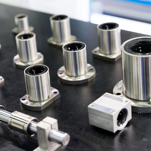 PATIKIL LM25UU Linear Ball Bearings 25mm Bore Dia 40mm OD 59mm Length, 4 Pcs Linear Motion Bushing Double Side Rubber Sealed Rod Liner Shaft Parts for CNC Machine Engraving 3D Printer - size: 25x40x59mm