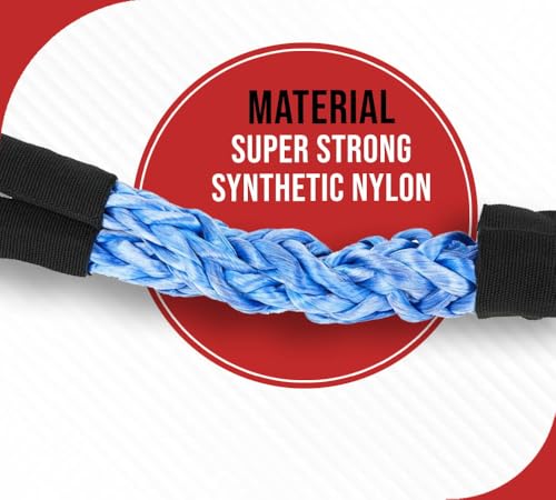 Mytee Products 5/8" x 12' Blue Eye & Eye Synthetic Super Sling w/Protective Cordura Sleeve (Vertical 9450/ Choker 8030/ Basket 18,900 lbs WLL) Auto Hauling, Towing, Rigging - color: Blue: 5/8", size: 12 FT (1-Pack)